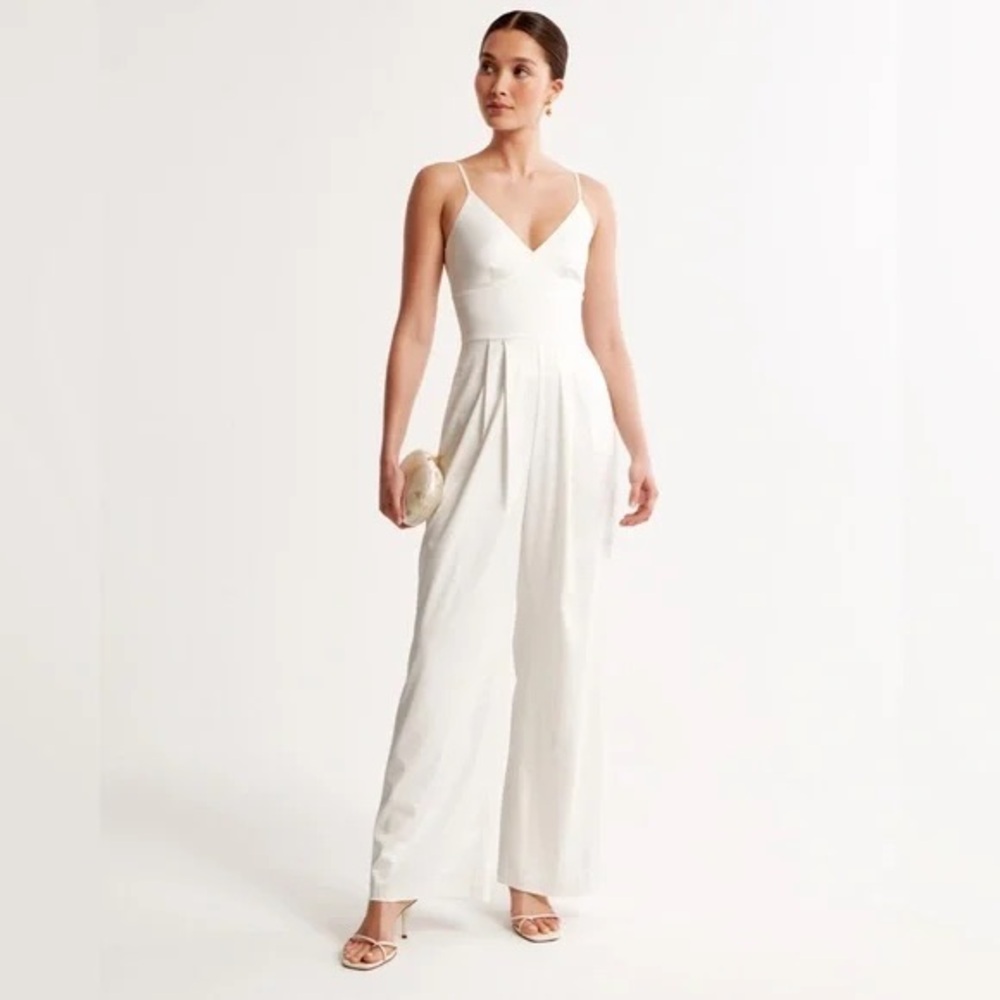 NWT Abercrombie Satin Jumpsuit